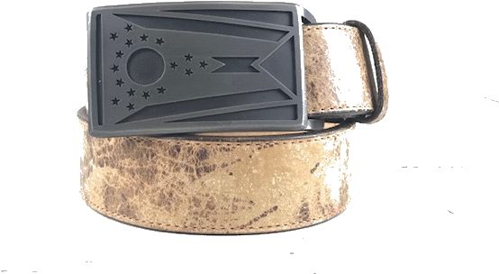 Ohio Buckle Gunmetal - Belt (640x640), Png Download