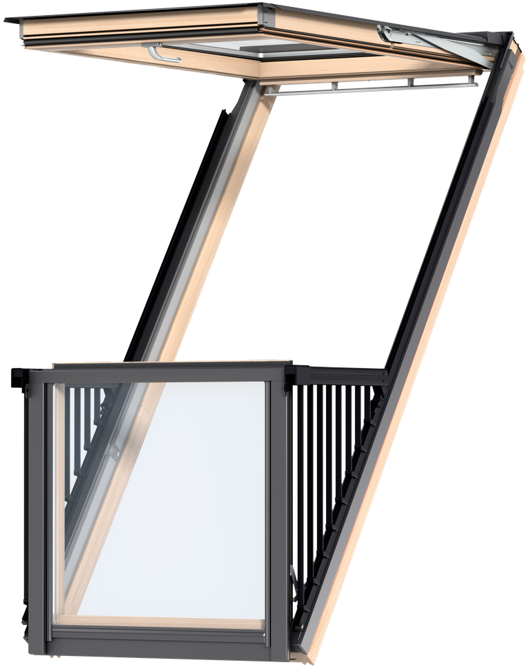 Roof Balcony Cabrio Gdl 3066 Roof Balcony Cabrio Gdl - Velux Gdl (1424x1068), Png Download