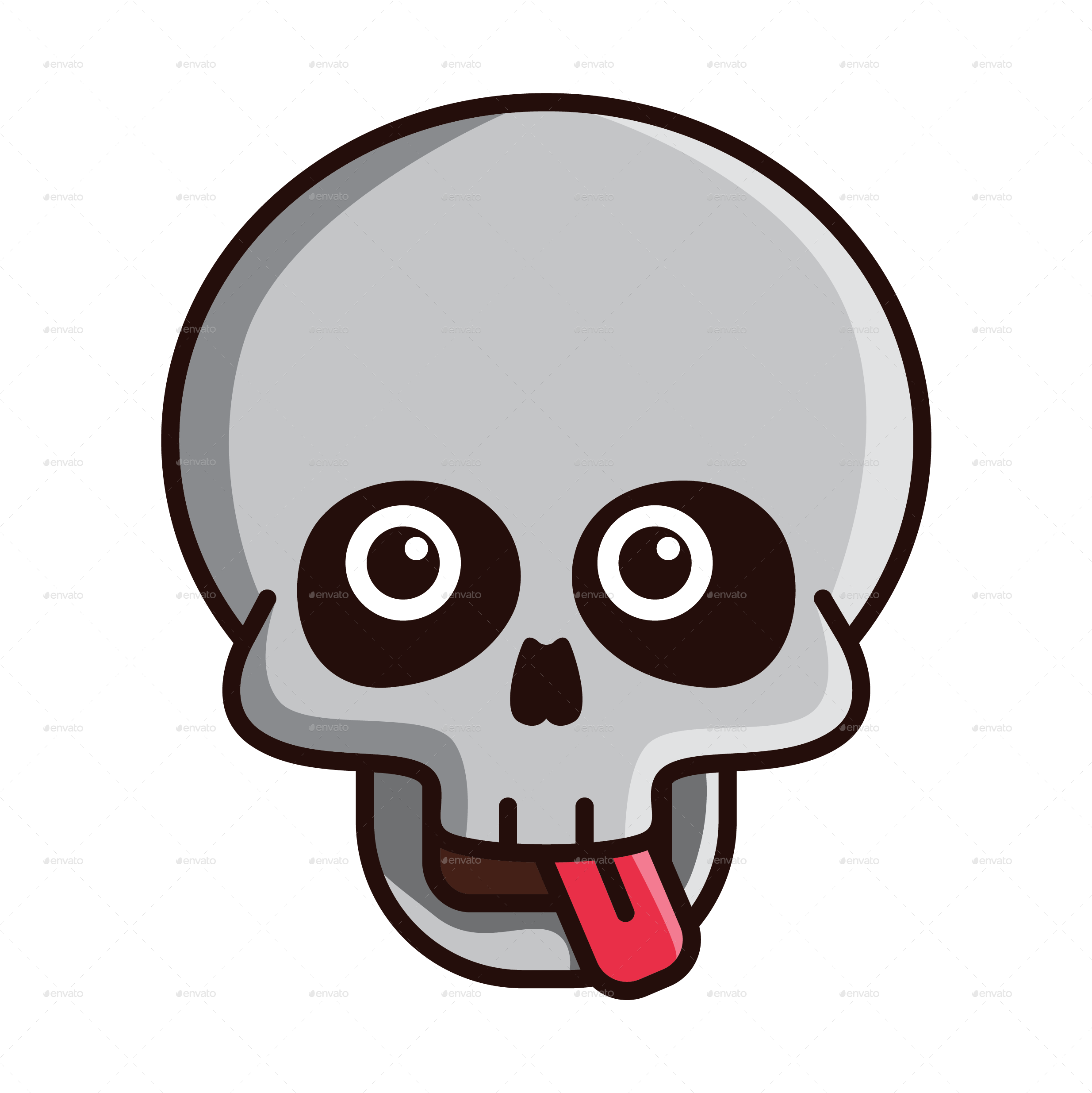 Version/png/color-05 - Skull Funny Transparent (2480x2480), Png Download
