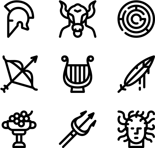 Greek Mythology - Symbol For Meditation (600x564), Png Download