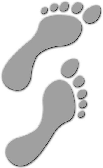 Steps - Footprint (600x570), Png Download