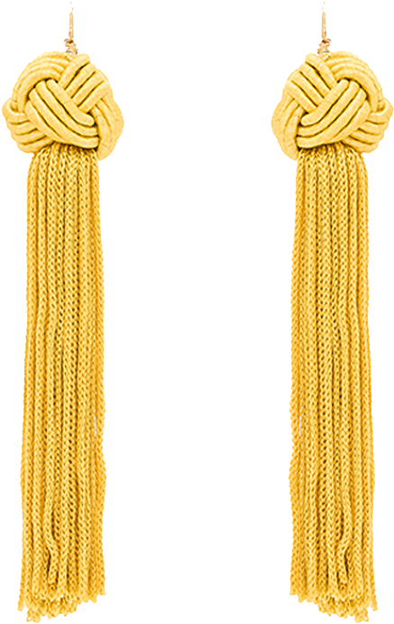 Astrid Gold Tassel Earrings - Earrings (1200x1200), Png Download