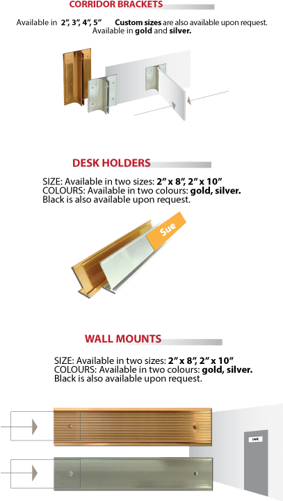 Nameplateholders - Table (450x770), Png Download