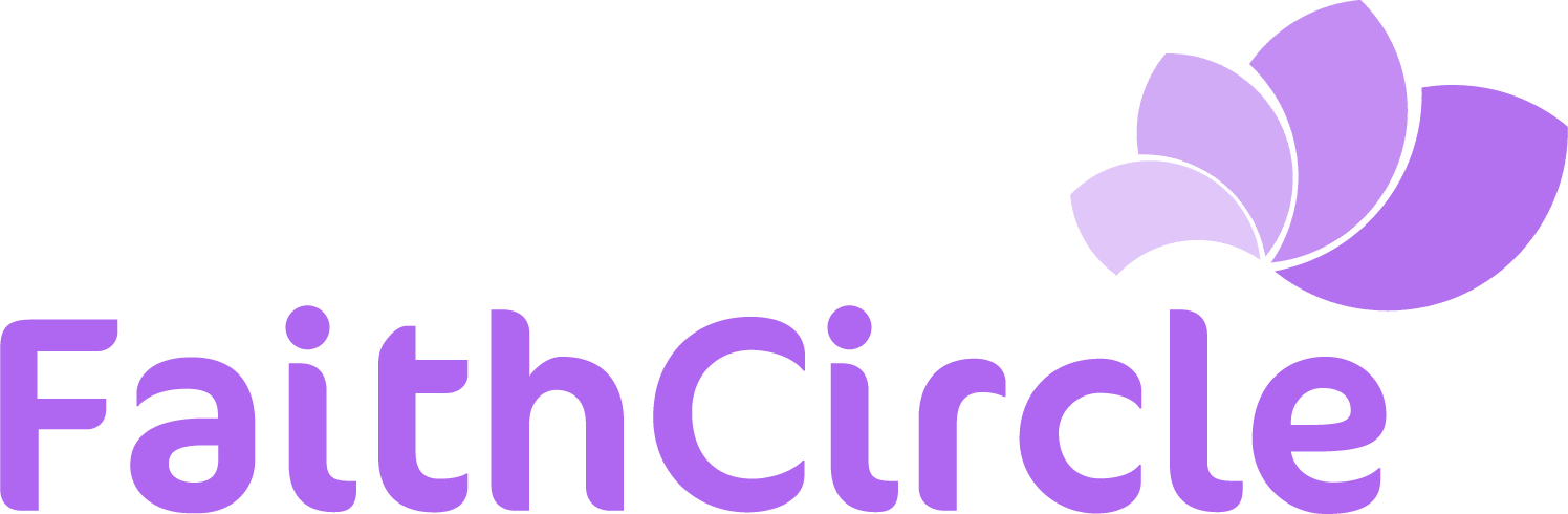 Faith Circle Logo - Graphic Design (1496x490), Png Download