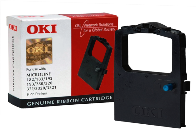Oki 09002303 Cartus Ribon Nailon Negru Big - Genuine Ribbon Cartridge Oki (710x507), Png Download