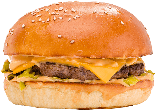 Cheeseburger - French Fries (600x600), Png Download