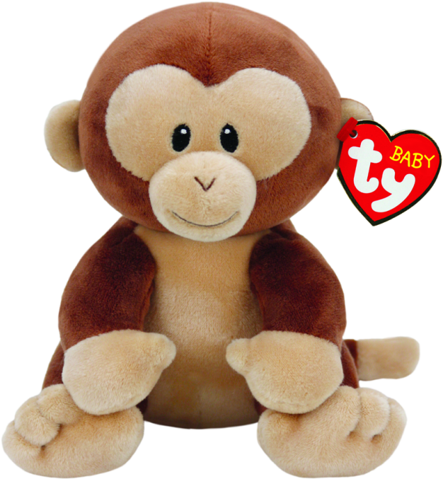 Banana The Monkey Baby Ty - Ty Beanie Boo Baby (650x687), Png Download