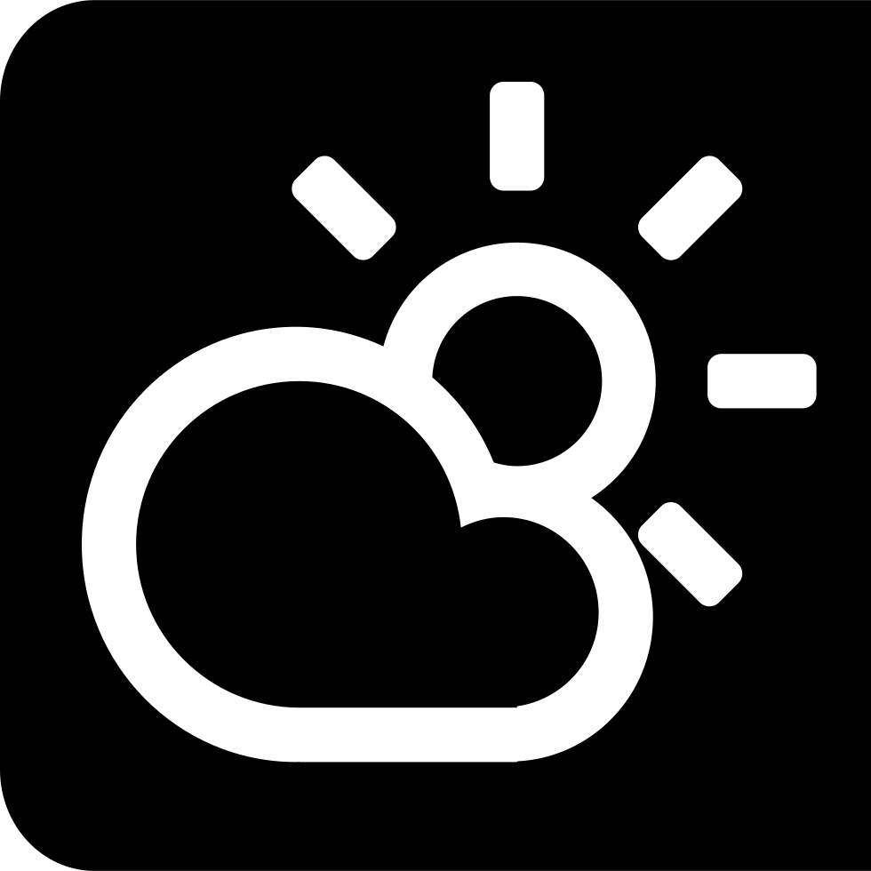 Png File Svg - Weather Icon White Png (980x980), Png Download