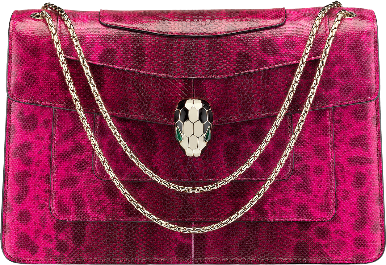 Serpenti Forever Flap Cover Flap Cover Karung Leather - Bulgari (1800x1405), Png Download