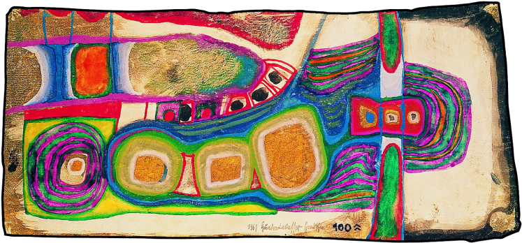 Watercolour On Parchment Paper 170 Mm X 360 Mm - Painting (800x444), Png Download