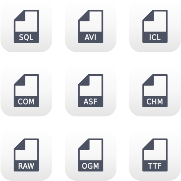 Mimetype Icon In Style Flat Rounded Square Blue Gray - Vector Graphics (660x660), Png Download