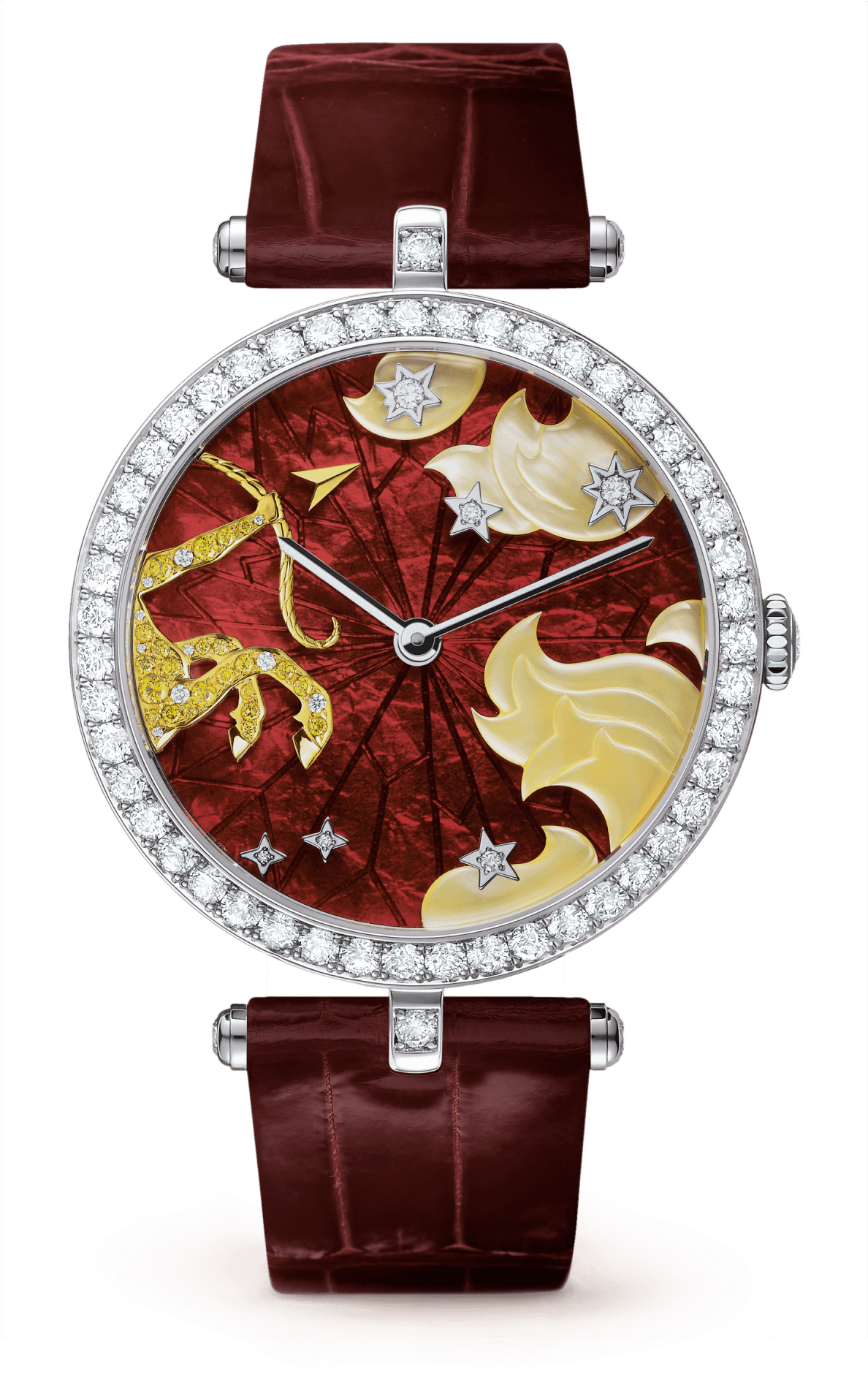 Lady Arpels Zodiac Sagittarius Watch - Van Cleef Watch Sagittarius (2000x2000), Png Download