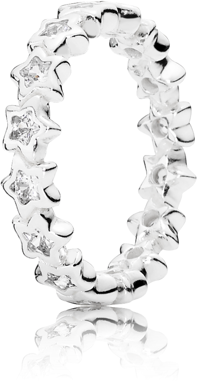 Star Shine Ring - Pandora Starshine Ring (1000x1000), Png Download