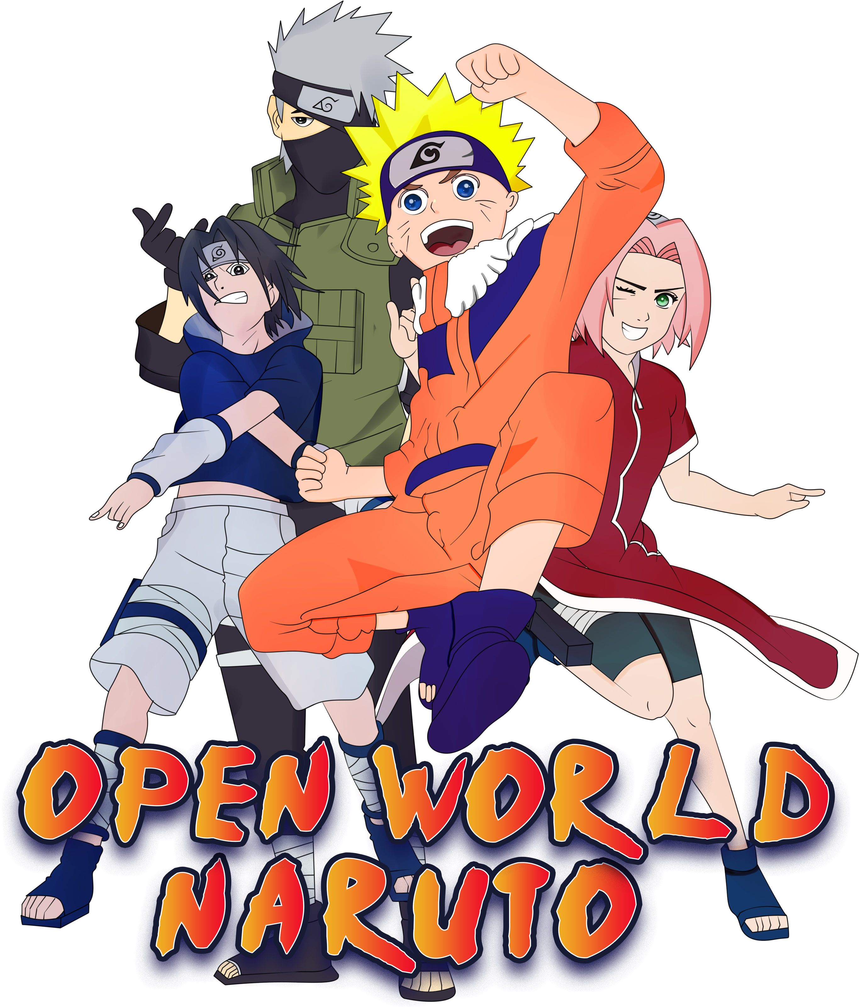 Open World Naruto Logo - Cartoon (4000x4000), Png Download