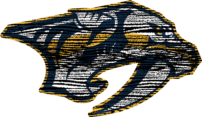 Nashville Predators 2011-present Primary Logo Distressed - Nashville Predators (822x1086), Png Download