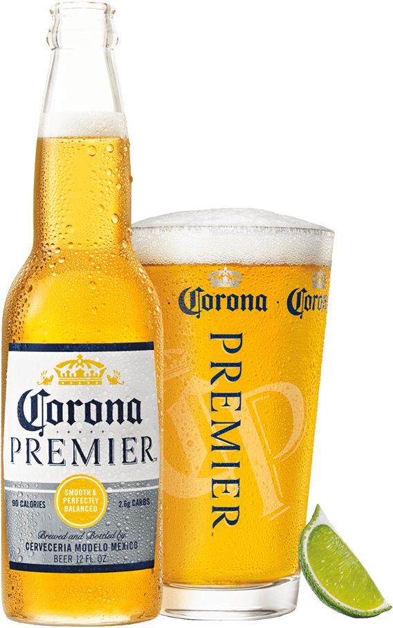 Corona Premier Offers The Premium Low Carb, Light Beer - Corona Premier Alcohol Percentage (600x936), Png Download