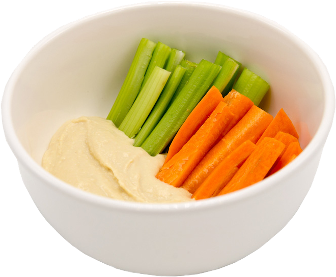 Veggies With Hummus - Carrot (1024x683), Png Download