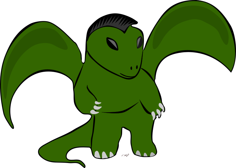 Teen Dragon - Cartoon (800x569), Png Download