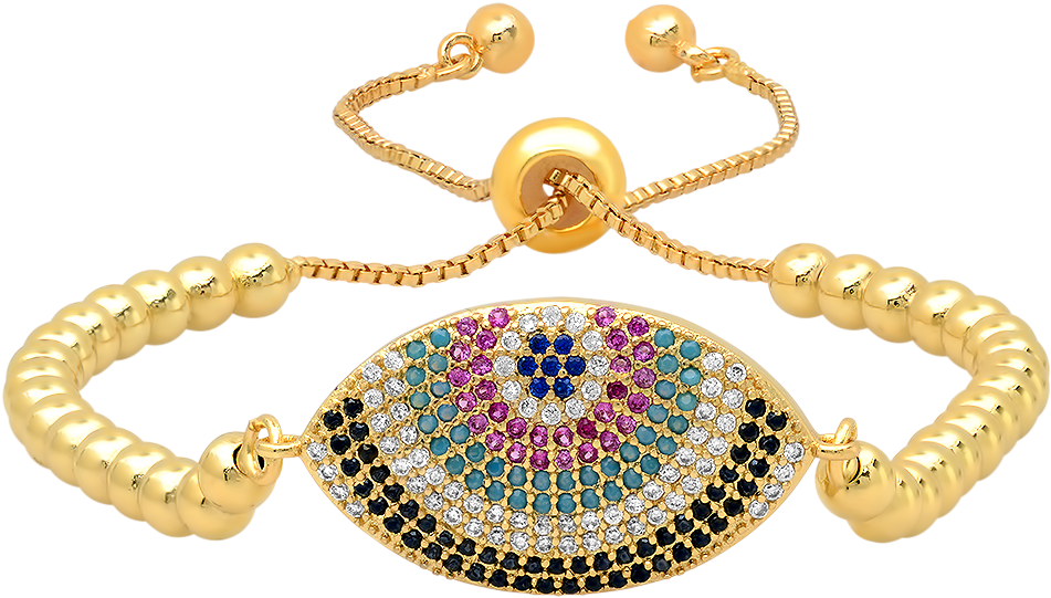 Evil Eye Bracelet - Illustration (1500x1500), Png Download