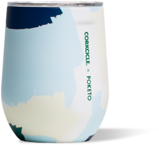 White Brush Stroke - Corkcicle Stemless (600x600), Png Download