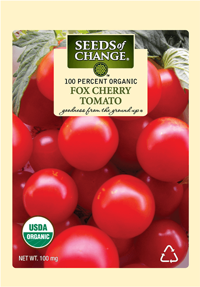 Organic Fox Cherry Tomato Seeds - Peron Tomato Seeds Of Change (573x573), Png Download
