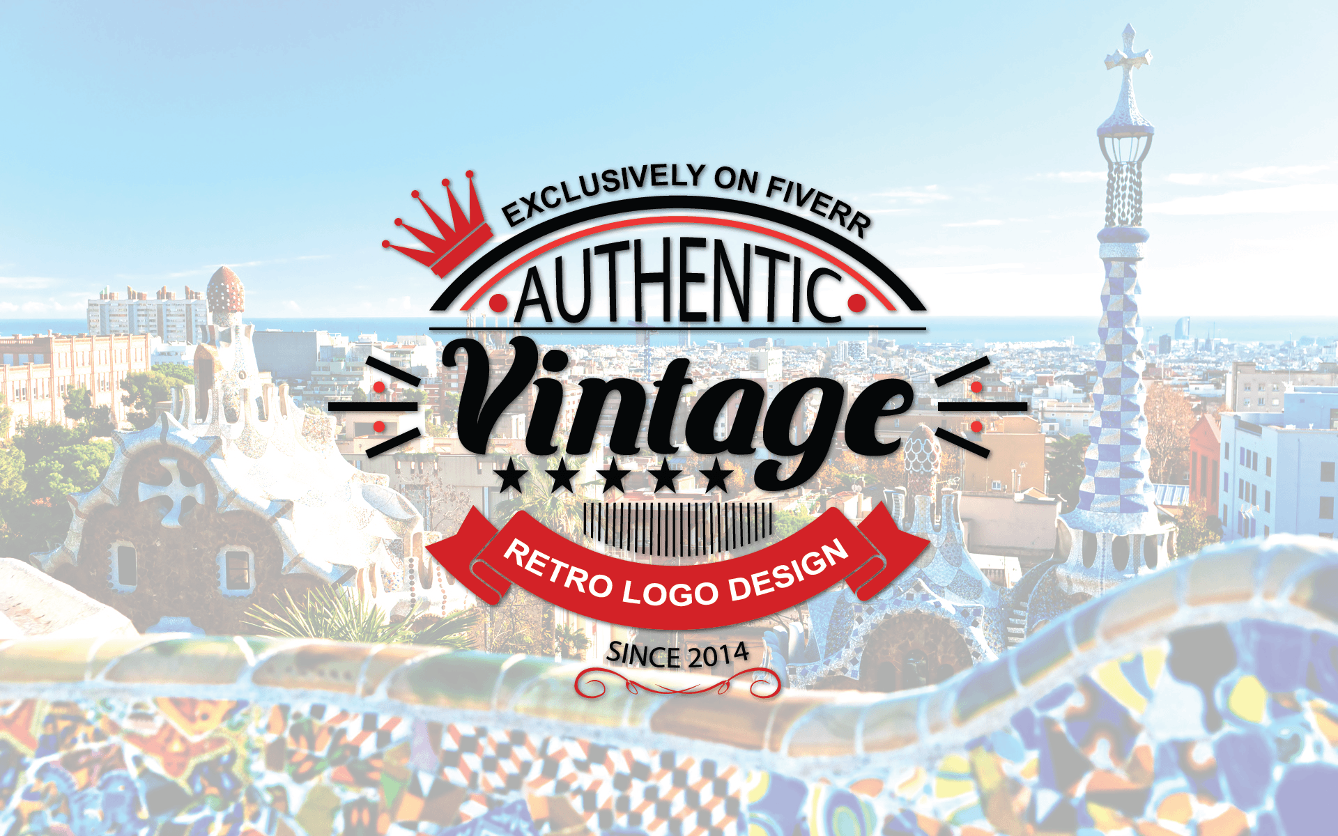 I Will Design 2 Professional Vintage Retro Styled Logo - Casa Batlló (1920x1200), Png Download