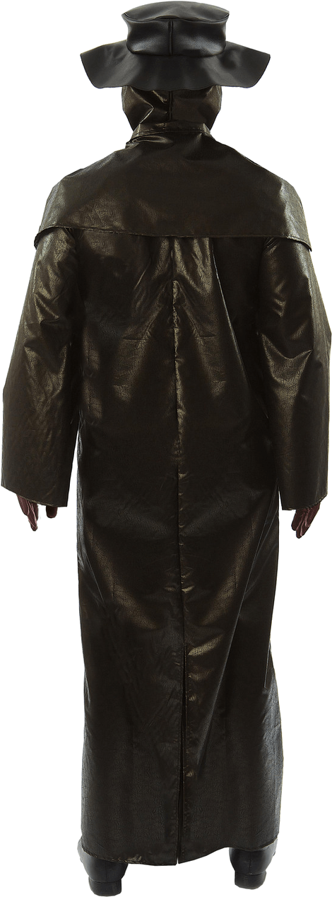 Medieval Plague Doctor Halloween Costume - Plague Doctor Trench Coat (800x1268), Png Download