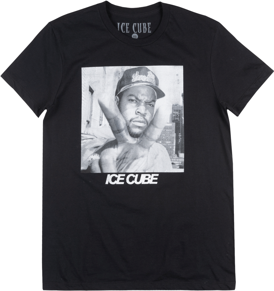 Ice Cube West Coast Rapper T-shirt Mens Hip Hop Music - T Shirt (973x1000), Png Download
