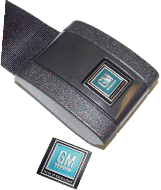 Seat Belt Buckle Decal 1967-72 Gm - Belt Buckle (550x661), Png Download