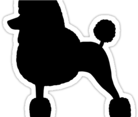 Poodle Clipart File - Black Poodle Image For Skirt (640x480), Png Download