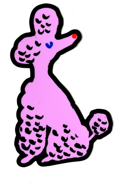 Poodle Sticker (732x1024), Png Download