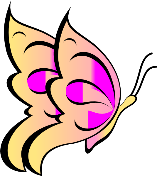 Butterfly Clip Art (552x599), Png Download