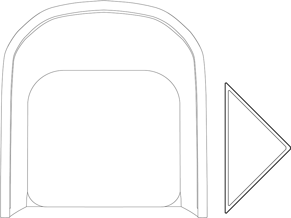 The Sides Of These Storage Units Are One Of Three Dimensions - Technical Drawing (1920x1484), Png Download