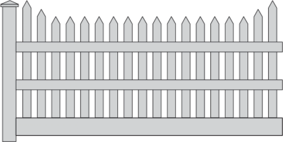 Kestrel Picket Fence - Picket Fence (1000x1000), Png Download