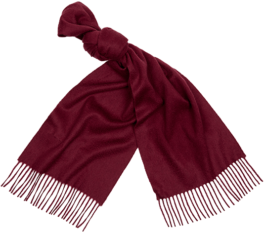 Burgundy Unisex Cashmere Scarf - Stole (584x764), Png Download