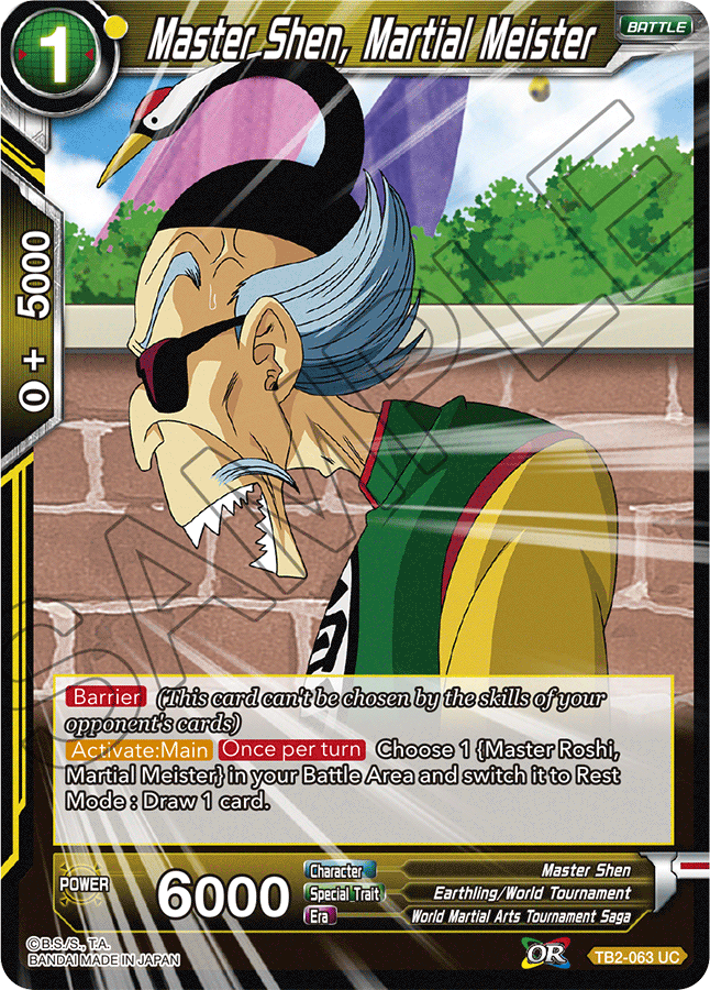 Dragon Ball Super Tcg - Master Roshi Martial Meister (646x900), Png Download