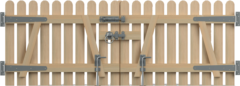 Picket Fence (1046x402), Png Download