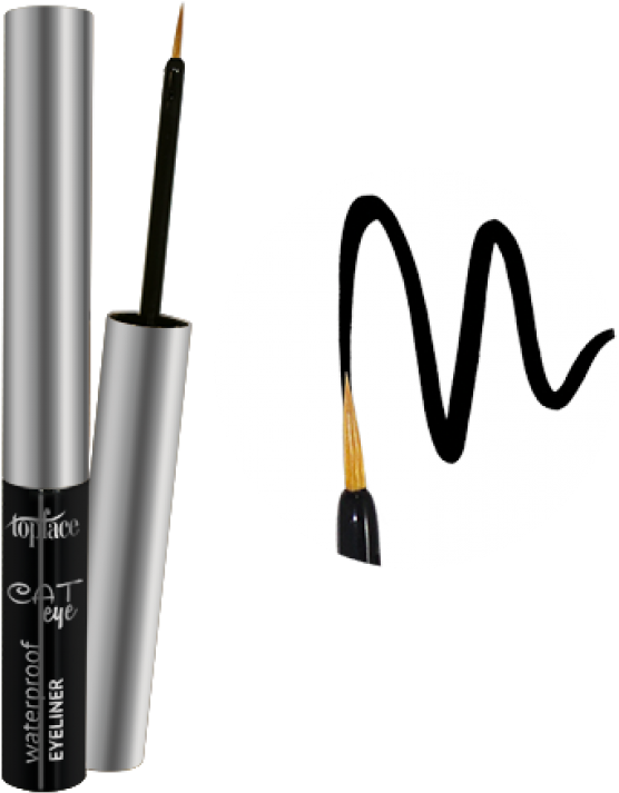 A Cat Eye Eyeliner - Top Face Eyeliner (750x750), Png Download
