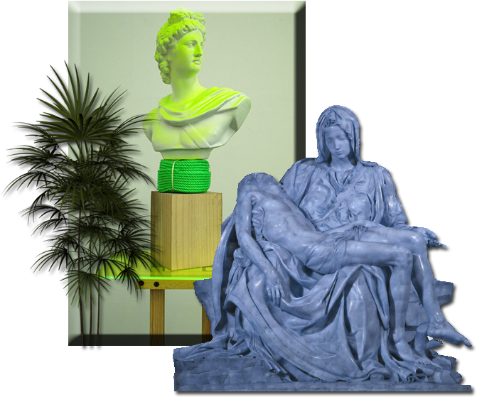 Seapunk Webpunk Green Acid Jungle Png - Saint Peter's Basilica, Pietà (697x609), Png Download