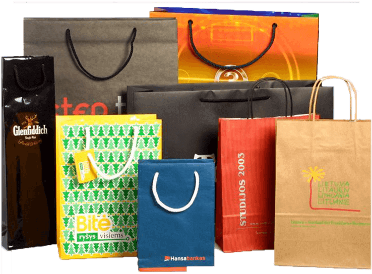 Paper Bags - Paper Shopping Bags (900x696), Png Download