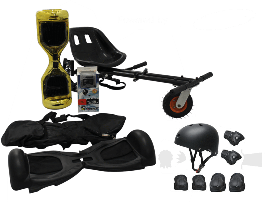5 Inch Gold Classic Hoverboard & Suspension Hoverkart - Climbing Shoe (1024x683), Png Download