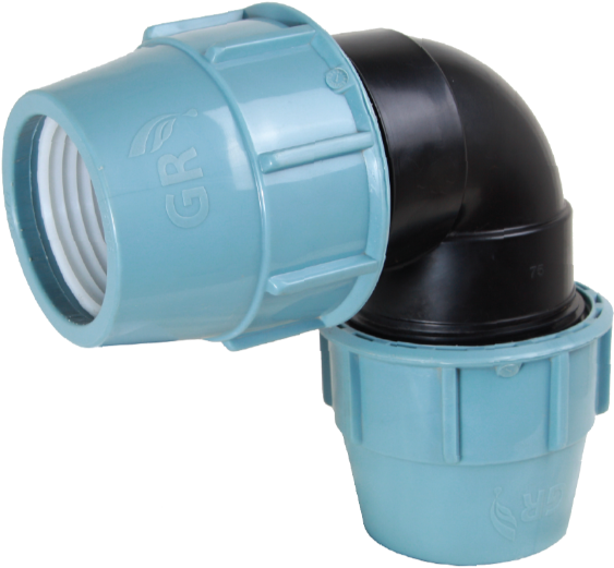 Pp Elbow Gr Pn16 - Lens (600x665), Png Download