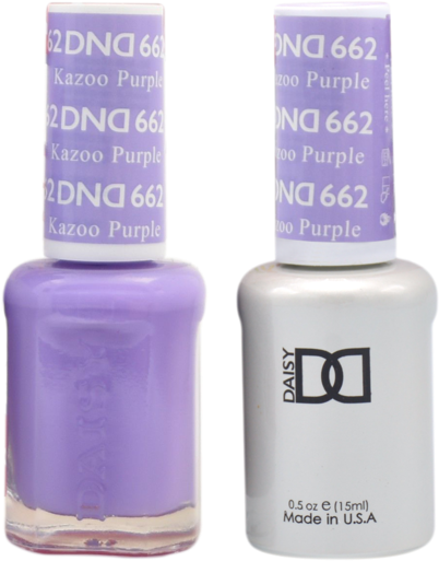 Dnd Nail Lacquer And Gel Polish, 662, Kazoo Purple, - Dnd Rosewood Nail Polish (600x600), Png Download
