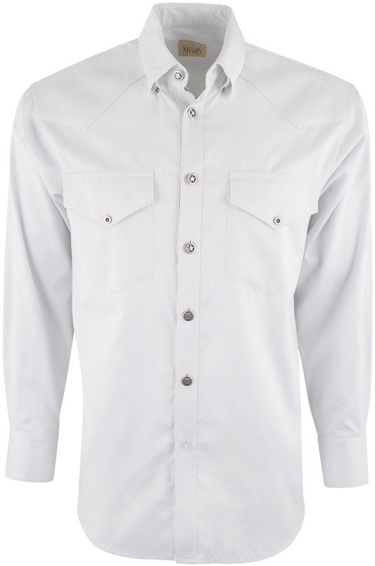 Stubbs Grey Dobby Shirt - Long-sleeved T-shirt (544x800), Png Download