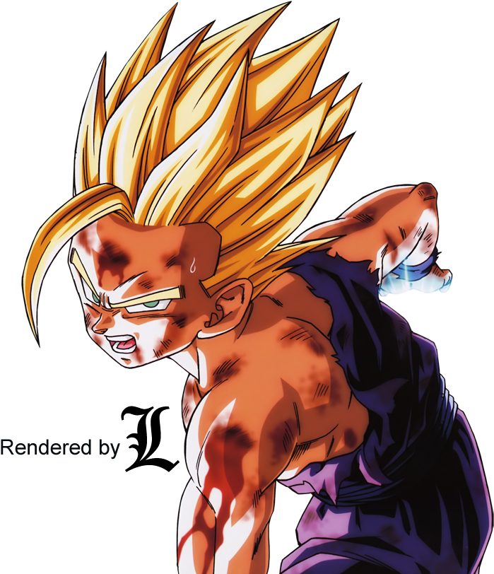 Gohan Render Photo - Son Gohan Vs Cell (828x828), Png Download
