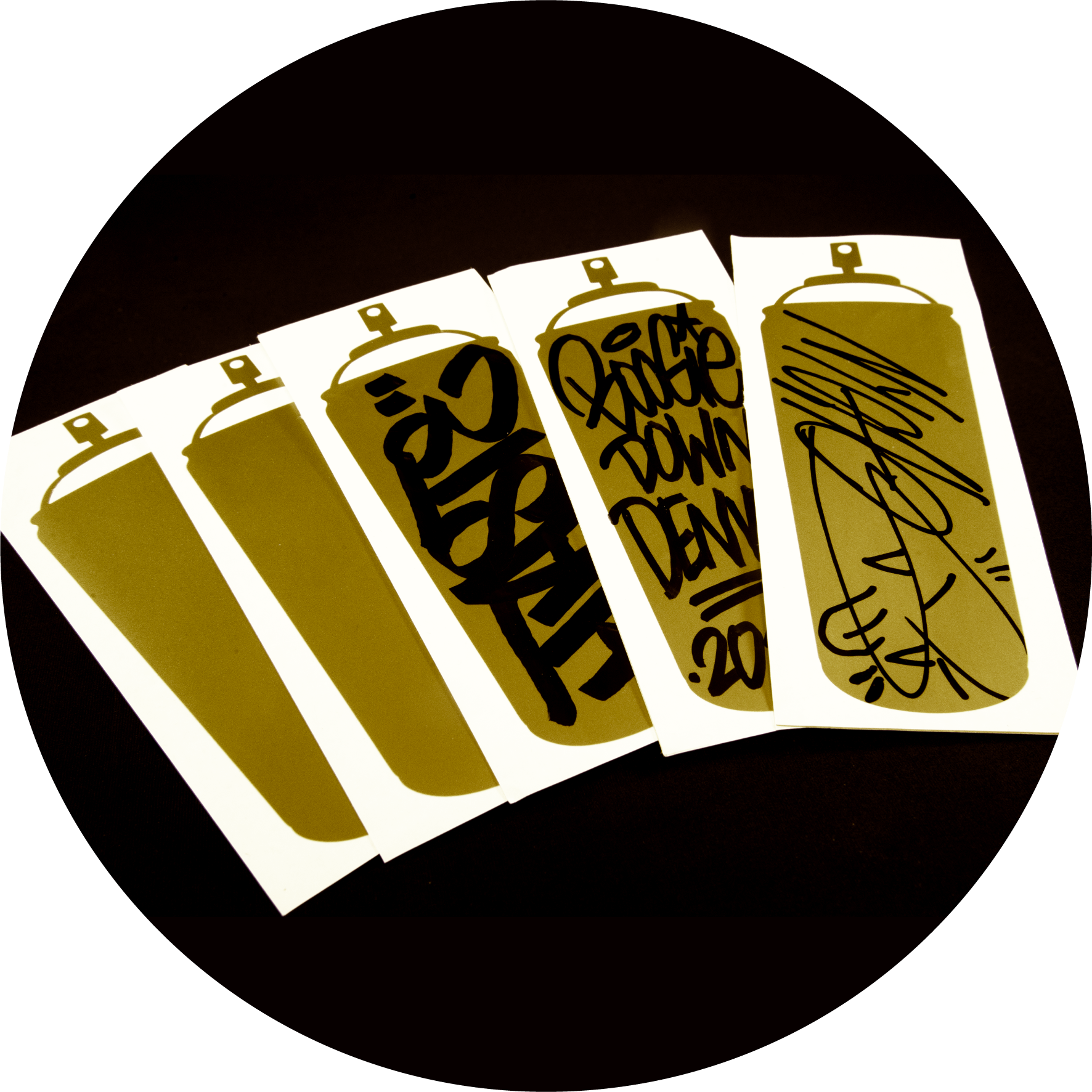 'get Up With Gold' Vinyl Sticker Packs - Skateboarding (1772x1772), Png Download