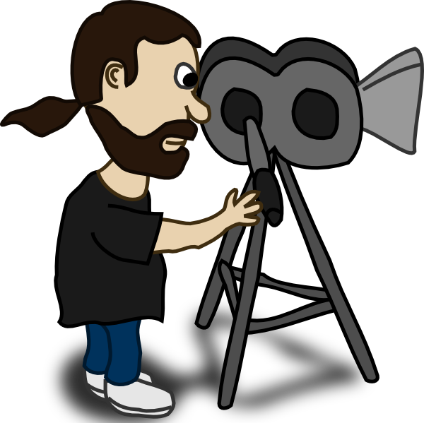 Camera Clipart Cartoon - Media Clipart (600x599), Png Download