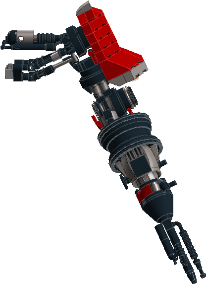 Fire Mech Arm 2 - Drill (1126x616), Png Download