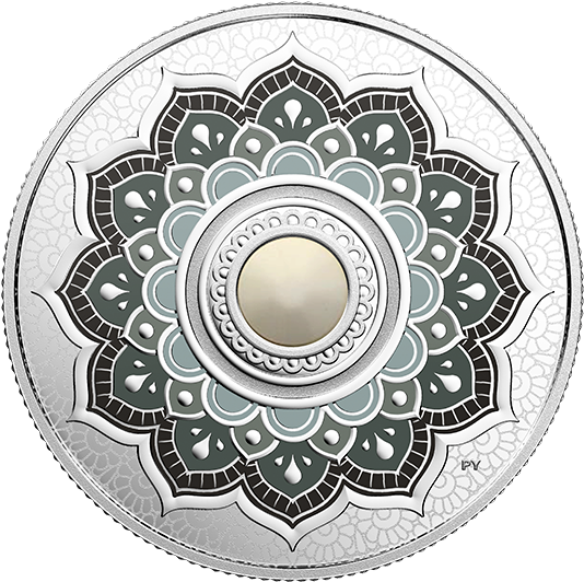 X164351 Rev-570 - Canadian Mint Canada 1oz Silver Coin 2018 Tree Of Life (570x570), Png Download