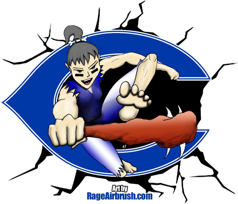 Nate Aka N8 Here At Rage Designed New Caveman And Cavegirl - Carlsbad Cavegirls (1038x720), Png Download